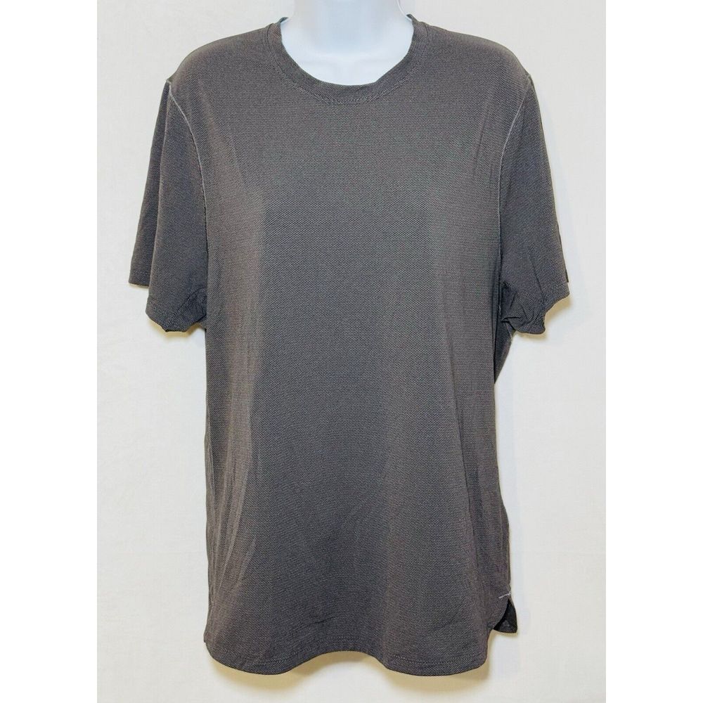 Lululemon‎ Women's Medium Short Sleeve Gray Athletic Reflective Shirt